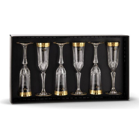 Bohemia komplet 6 kieliszków do szampana 180ml Mirador