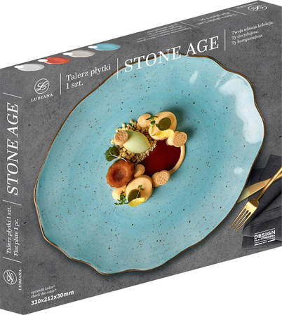 Stone Age talerz płytki 330mm BEŻOWY