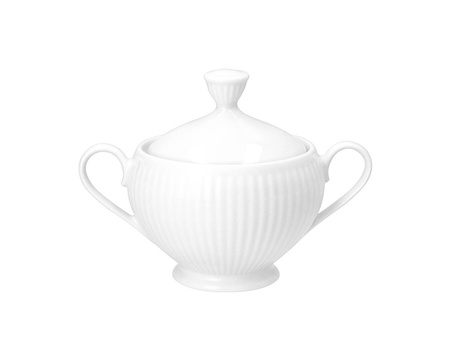 Garnitur do kawy dla 12 osób 39 elementów Dalia biała