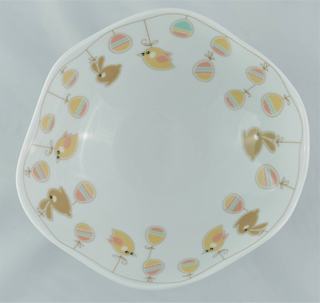 Lubiana porcelana Stone Age garnitur śniadaniowy 1/3 Wielkanoc