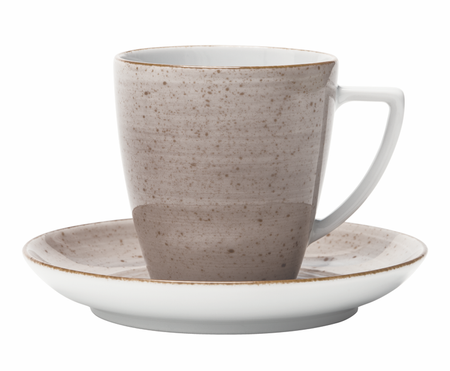 Lubiana Komplet filiżanka ze spodkiem 200ml / 140mm Beata/Sonia BRĄZOWY