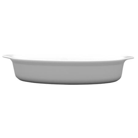 Lubiana pojemnik do zapiekania owalny 270mm biały