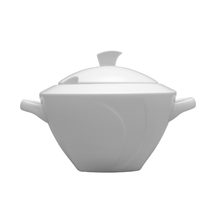 Lubiana Zestaw obiadowy dla 12 osób, 43 elementy Celebration biały