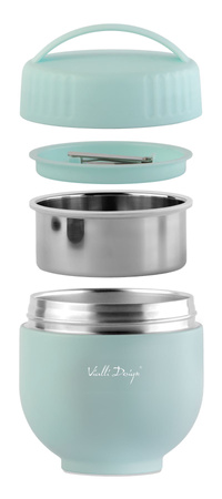 termos z pojemnikiem i łyżką 680ml Fuori miętowy