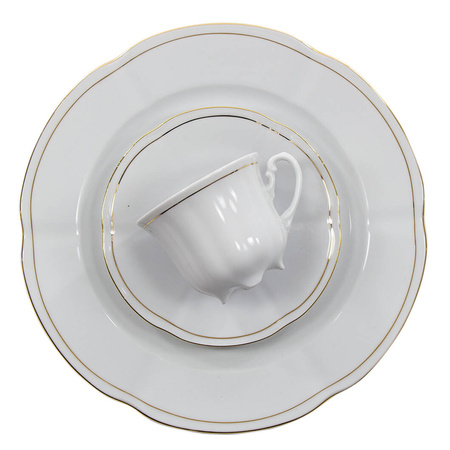 Garnitur do kawy dla 12 osób 39 el. Bolero Złota Linia