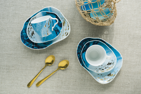 Lubiana Komplet dwóch talerzy płytkich 210mm Stone Age BALTIC