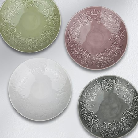 Lubiana talerz głęboki 215mm Hanami pastelowy zielony