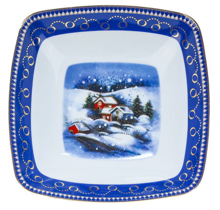 Victoria salaterka kwadratowa 180mm ZIMOWE MIASTECZKO