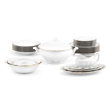 Serwis obiadowy dla 12 osób 44 elementy Maria Teresa Złota Linia