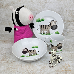 Lubiana Komplet dla dzieci 1/3 elementów Roma/Margot ZEBRA