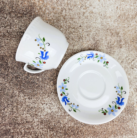 Wiedeń kubek 300ml/spodek 160mm KASZUBSKA DEK.0203