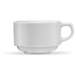 komplet filiżanka 190ml/spodek 155mm River biały