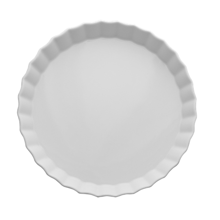 Lubiana naczynie ryflowane 300mm biały