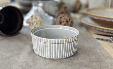 Salaterka z reliefem 115mm Ameryka ART SZARY