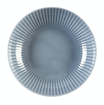 Lubiana zestaw obiadowo kawowy dla 6 osób 30 elementów Daisy Seaside szaroniebieski