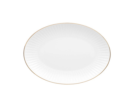 Serwis obiadowy dla 12 osób 44 elementy Dalia złoto