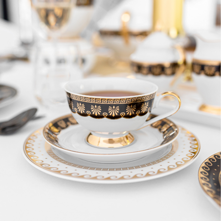 Ćmielów filiżanka 220ml ze spodkiem Astra Ellada