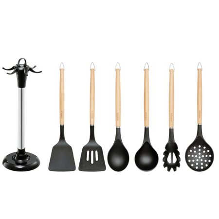 komplet przyborów kuchennych Natural 7-elementowy Natural