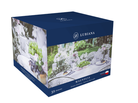 Zestaw obiadowo kawowy dla 6 osób 32 elementów Boss/Dorota/Venus MAGNOLIA