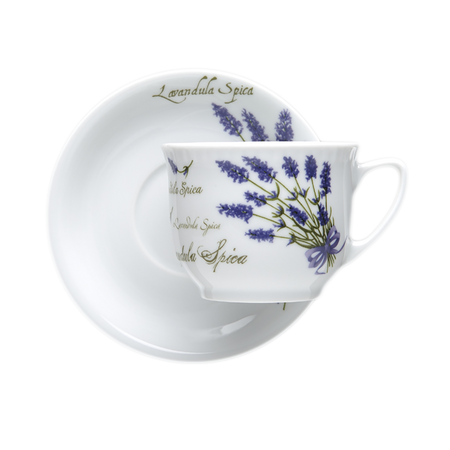 Komplet kubek ze spodkiem 300ml / 160mm Wiedeń LAWENDA