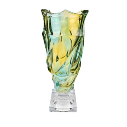 Bohemia wazon na nodze 380mm Flamenco Lemon