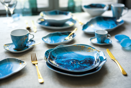 Lubiana Komplet dwóch talerzy płytkich 250mm Stone Age BALTIC