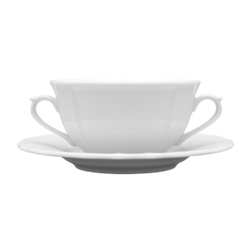 Maria komplet bulionówka 300ml ze spodkiem 170mm biała