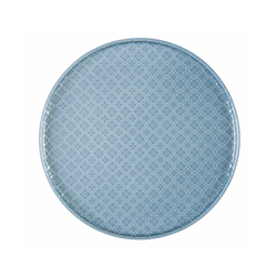 Lubiana Marrakesz talerz płytki okrągły 200mm SZARONIEBIESKI/SZMARAGDOWY
