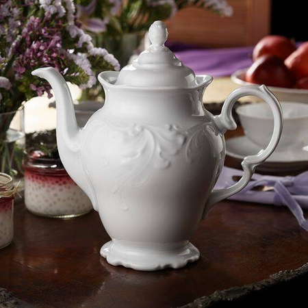 Garnitur do kawy dla 12 osób 39 el. Fryderyka Biała