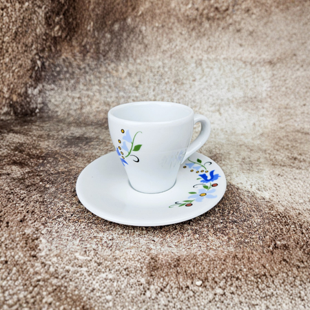 Lubiana komplet filiżanka 70ml/spodek 120mm Paula dek. kaszubska