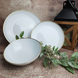 komplet talerzy 6/18 Boss złoto