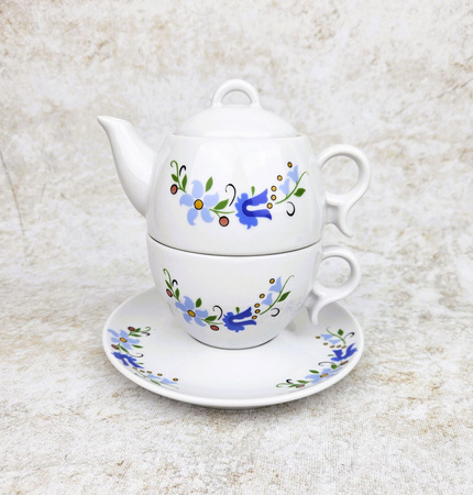 Komplet herbaciany czajnik /filiżanka/spodek 300ml/280ml/165mm Bola kaszubski