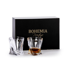 Bohemia komplet 6 szklanek do whisky 340ml Quadro