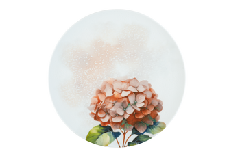 talerz płytki 285mm Vanilla Hortensja Red