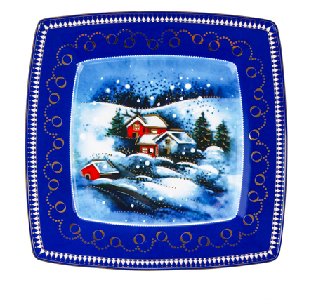 Victoria talerz płytki 260/330mm ZIMOWE MIASTECZKO