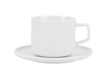 Komplet filiżanka ze spodkiem 250ml / 150mm Ankara biała