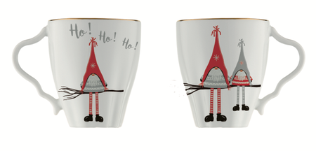 Lubiana porcelana Stone Age kubek 350ml SKRZATY HO HO HO