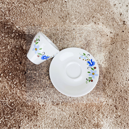 Lubiana komplet filiżanka 70ml/spodek 120mm Paula dek. kaszubska
