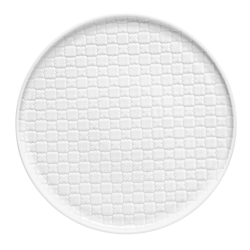 Marrakesz talerz płytki okrągły 260mm biały