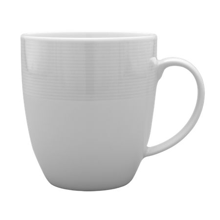 Lubiana porcelana komplet 4 kubków 400ml Roma-Eto BIAŁY "to go"