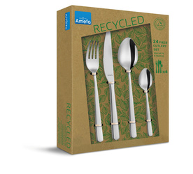 Amefa Phoenix komplet sztućców z recyklingu dla 6 osób 24 części w pudełku