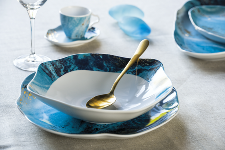 Lubiana Komplet dwóch talerz głębokich 230mm Stone Age BALTIC