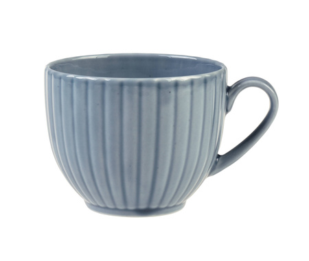 Lubiana komplet filiżanek ze spodkami dla 6 osób Daisy Seaside Szaroniebieski