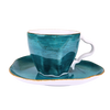 Komplet filiżanka/spodek 2/4 Stone Age turkusowy