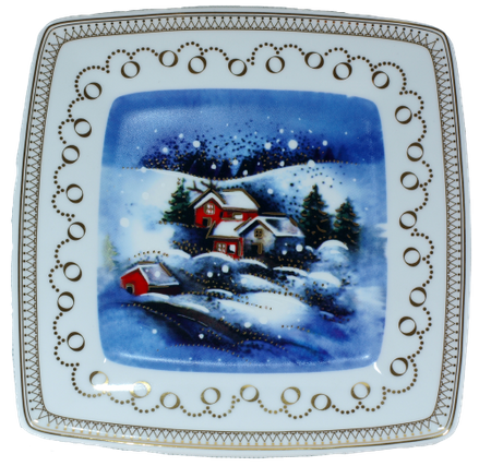 Victoria talerz płytki 190/245mm ZIMOWE MIASTECZKO