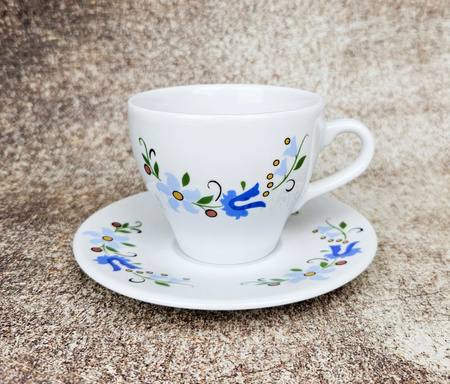 Paula filiżanka 200ml/spodek 140mm KASZUBSKA DEK.0203