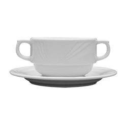 Arcadia bulionówka z uszami 320ml biała