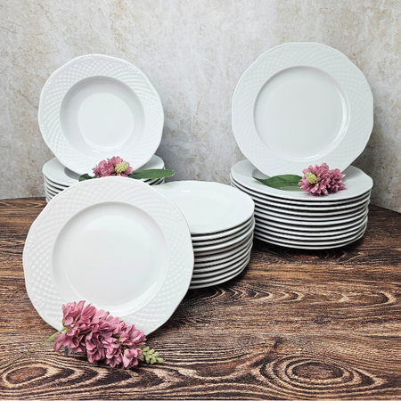 Afrodyta komplet talerzy dla 12 osób 36 elementów