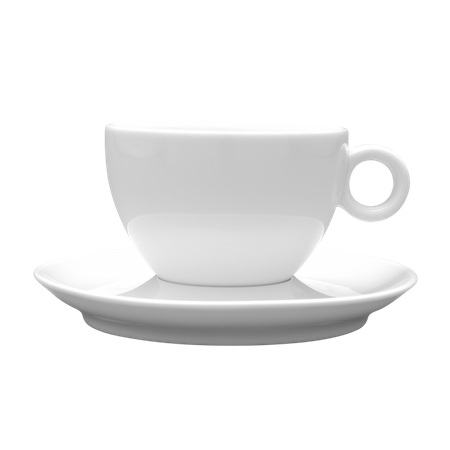 Lubiana Komplet filiżanka ze spodkiem 150ml / 145mm Bola biały