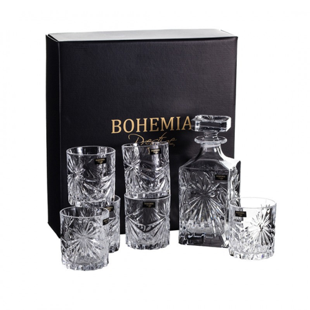 Bohemia komplet 7 cz. do whisky Prestige Fiore